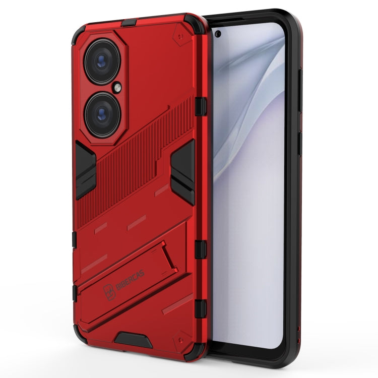 For Huawei P50 Punk Armor 2 in 1 PC + TPU Shockproof Case with Invisible Holder