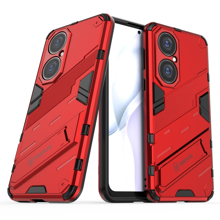 For Huawei P50 Punk Armor 2 in 1 PC + TPU Shockproof Case with Invisible Holder