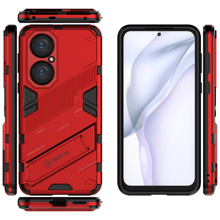 For Huawei P50 Punk Armor 2 in 1 PC + TPU Shockproof Case with Invisible Holder