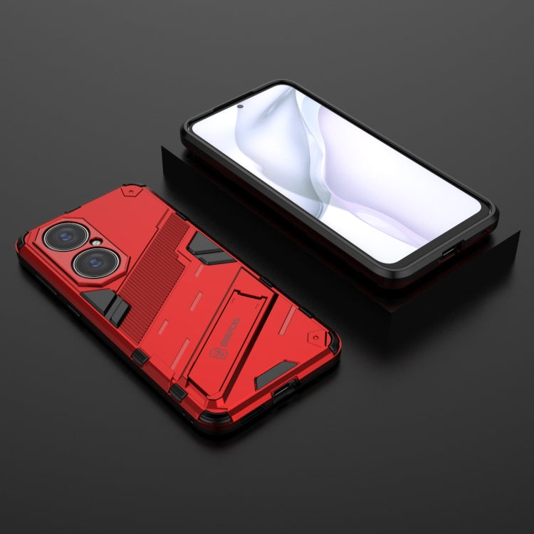 For Huawei P50 Punk Armor 2 in 1 PC + TPU Shockproof Case with Invisible Holder