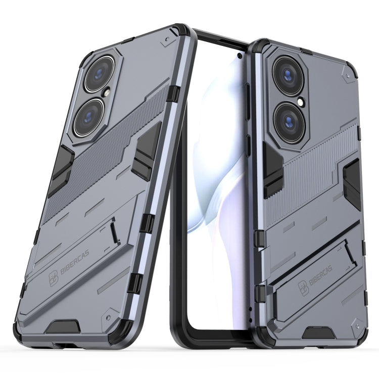 For Huawei P50 Punk Armor 2 in 1 PC + TPU Shockproof Case with Invisible Holder