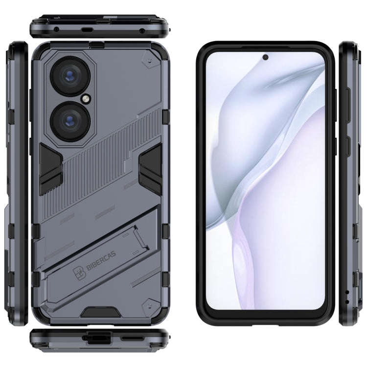 For Huawei P50 Punk Armor 2 in 1 PC + TPU Shockproof Case with Invisible Holder