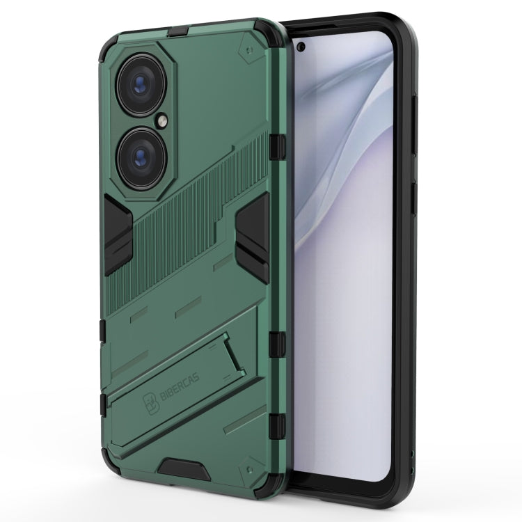 For Huawei P50 Punk Armor 2 in 1 PC + TPU Shockproof Case with Invisible Holder