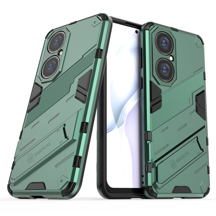 For Huawei P50 Punk Armor 2 in 1 PC + TPU Shockproof Case with Invisible Holder