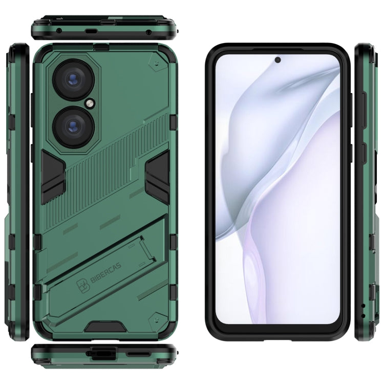 For Huawei P50 Punk Armor 2 in 1 PC + TPU Shockproof Case with Invisible Holder