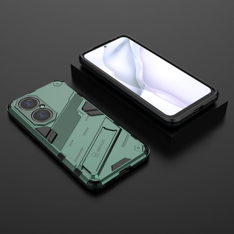 For Huawei P50 Punk Armor 2 in 1 PC + TPU Shockproof Case with Invisible Holder