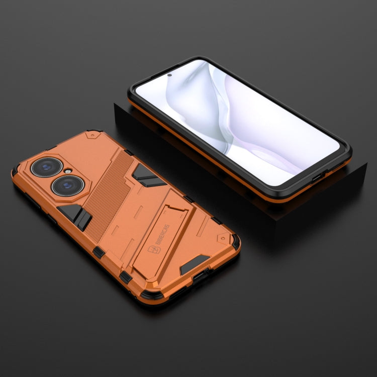 For Huawei P50 Punk Armor 2 in 1 PC + TPU Shockproof Case with Invisible Holder