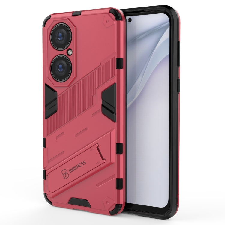 For Huawei P50 Punk Armor 2 in 1 PC + TPU Shockproof Case with Invisible Holder