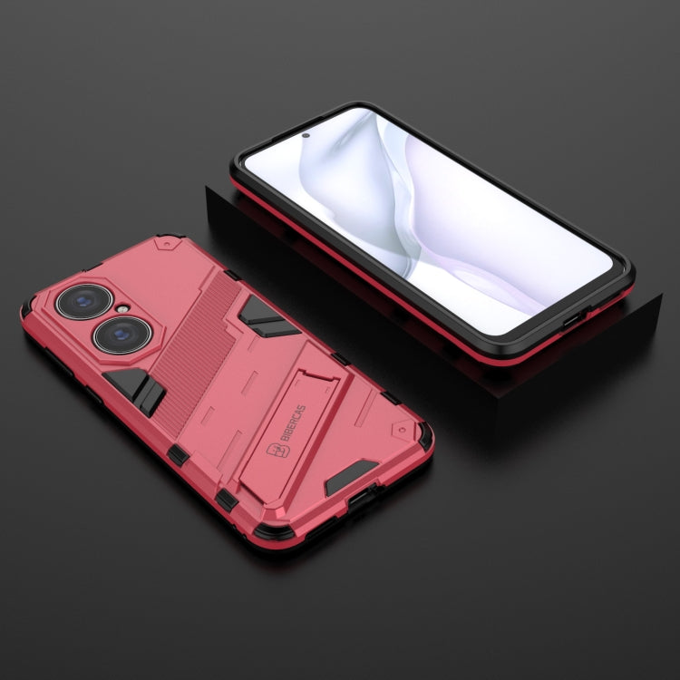 For Huawei P50 Punk Armor 2 in 1 PC + TPU Shockproof Case with Invisible Holder