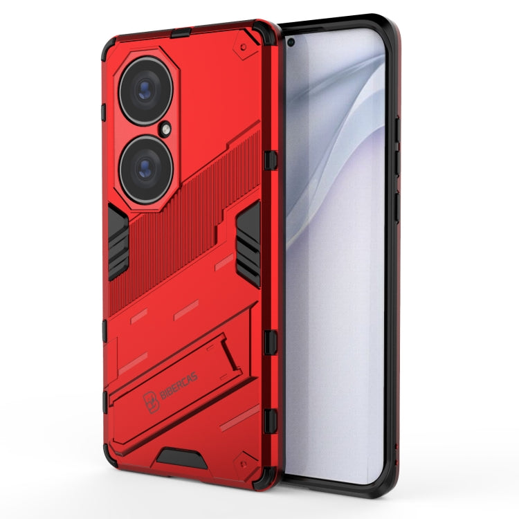 For Huawei P50 Pro Punk Armor 2 in 1 PC + TPU Shockproof Case with Invisible Holder