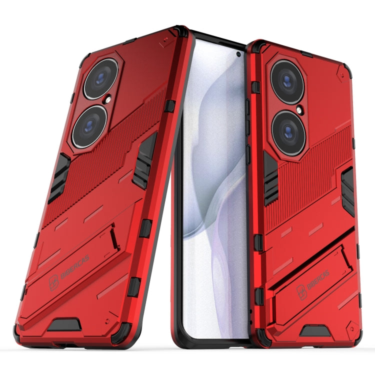 For Huawei P50 Pro Punk Armor 2 in 1 PC + TPU Shockproof Case with Invisible Holder