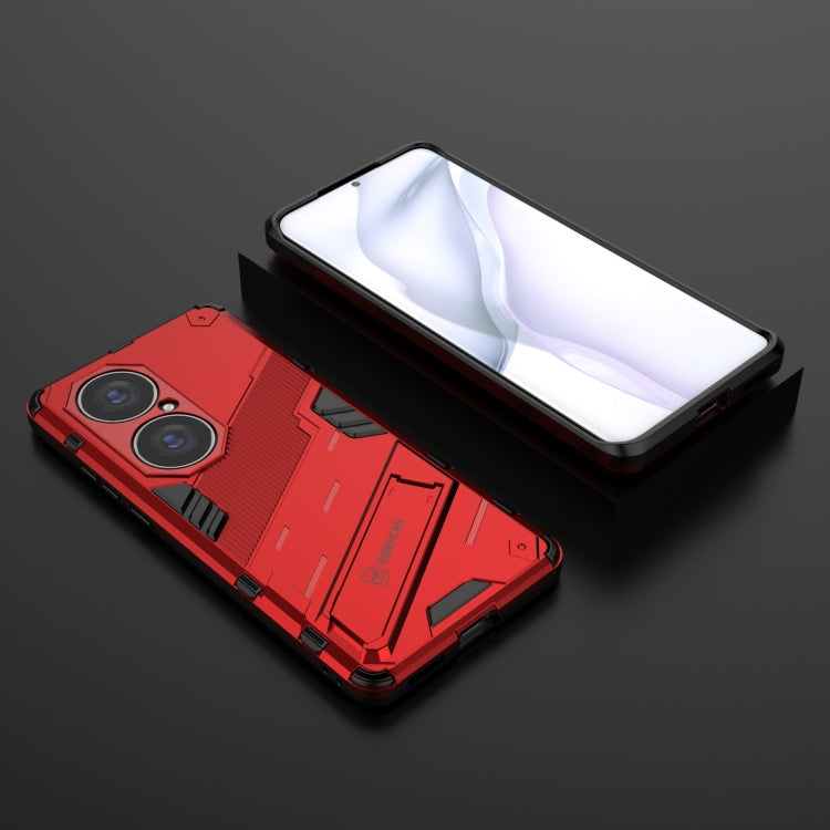 For Huawei P50 Pro Punk Armor 2 in 1 PC + TPU Shockproof Case with Invisible Holder