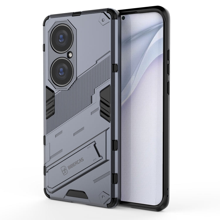 For Huawei P50 Pro Punk Armor 2 in 1 PC + TPU Shockproof Case with Invisible Holder
