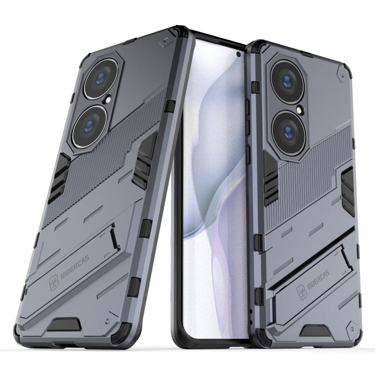 For Huawei P50 Pro Punk Armor 2 in 1 PC + TPU Shockproof Case with Invisible Holder