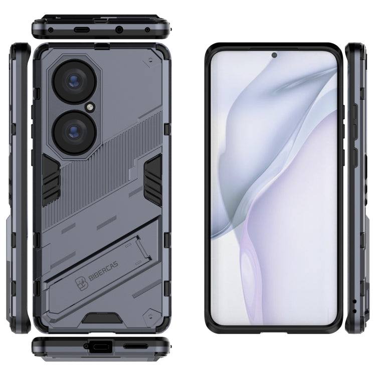 For Huawei P50 Pro Punk Armor 2 in 1 PC + TPU Shockproof Case with Invisible Holder