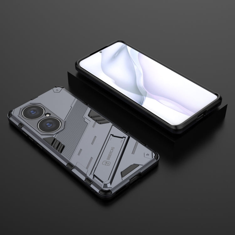 For Huawei P50 Pro Punk Armor 2 in 1 PC + TPU Shockproof Case with Invisible Holder