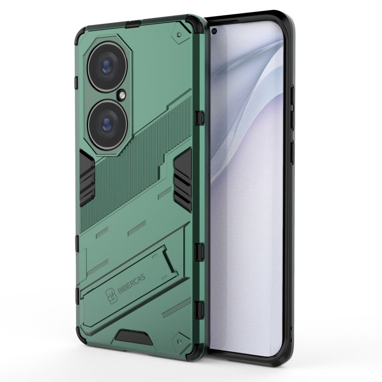 For Huawei P50 Pro Punk Armor 2 in 1 PC + TPU Shockproof Case with Invisible Holder