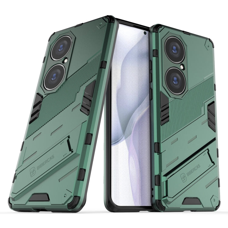 For Huawei P50 Pro Punk Armor 2 in 1 PC + TPU Shockproof Case with Invisible Holder
