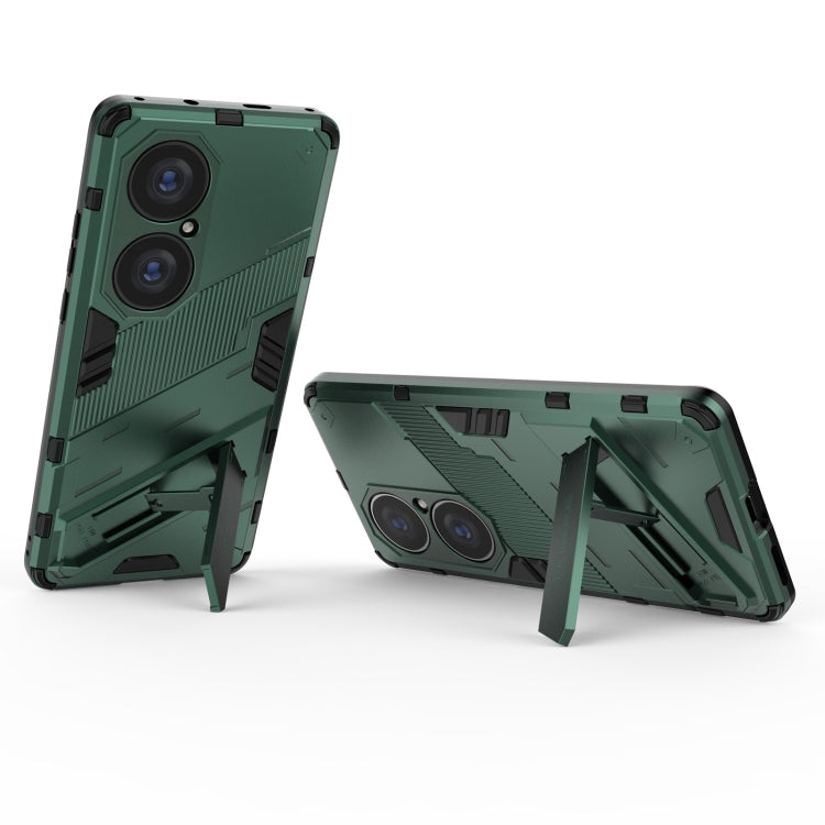 For Huawei P50 Pro Punk Armor 2 in 1 PC + TPU Shockproof Case with Invisible Holder