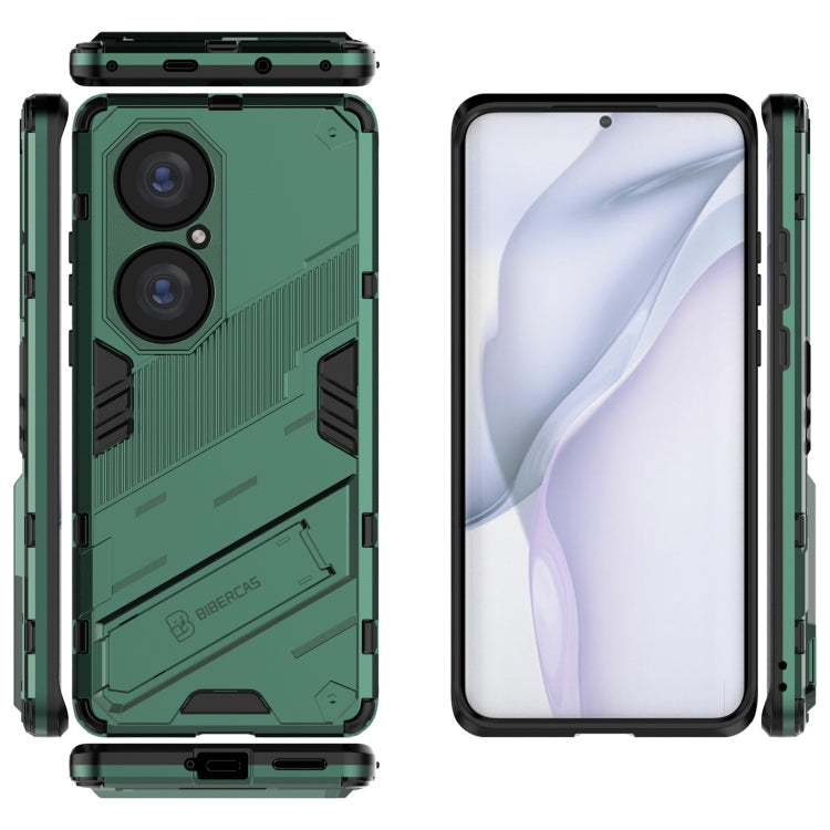For Huawei P50 Pro Punk Armor 2 in 1 PC + TPU Shockproof Case with Invisible Holder