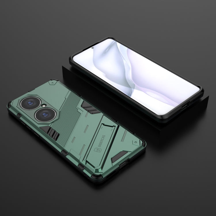 For Huawei P50 Pro Punk Armor 2 in 1 PC + TPU Shockproof Case with Invisible Holder