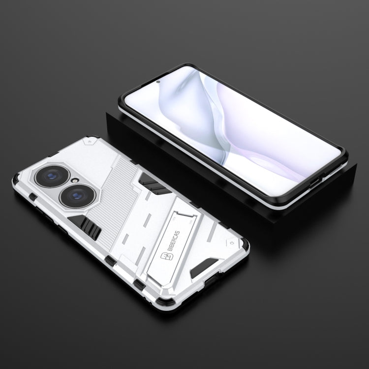 For Huawei P50 Pro Punk Armor 2 in 1 PC + TPU Shockproof Case with Invisible Holder