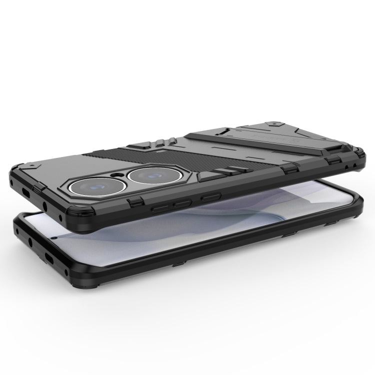 For Huawei P50 Pro Punk Armor 2 in 1 PC + TPU Shockproof Case with Invisible Holder