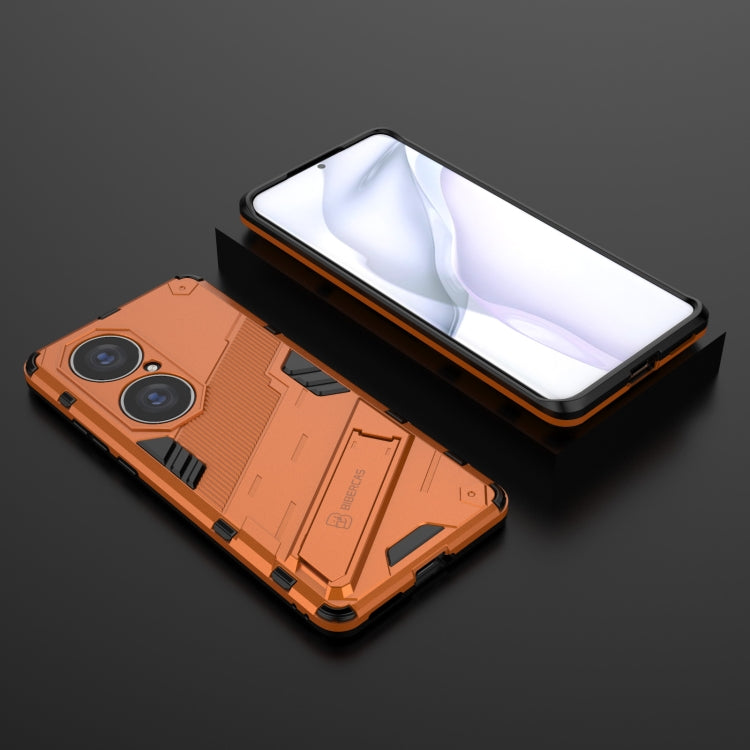 For Huawei P50 Pro Punk Armor 2 in 1 PC + TPU Shockproof Case with Invisible Holder