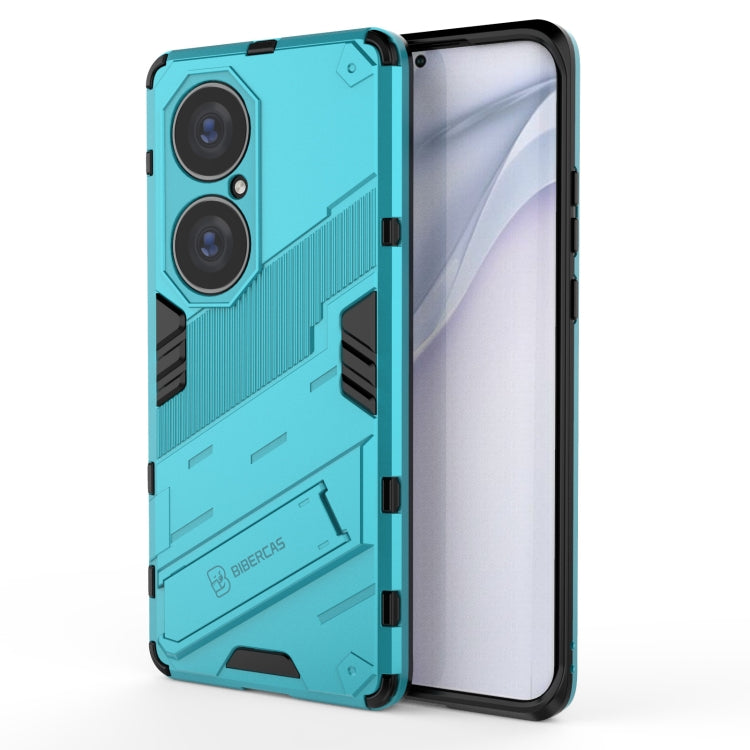For Huawei P50 Pro Punk Armor 2 in 1 PC + TPU Shockproof Case with Invisible Holder