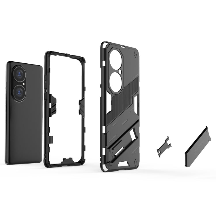 For Huawei P50 Pro Punk Armor 2 in 1 PC + TPU Shockproof Case with Invisible Holder
