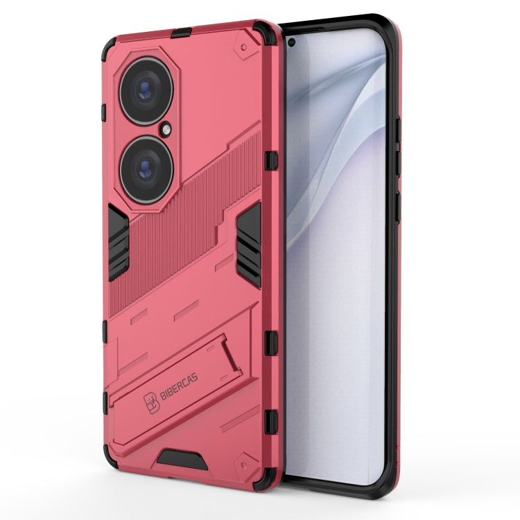 For Huawei P50 Pro Punk Armor 2 in 1 PC + TPU Shockproof Case with Invisible Holder