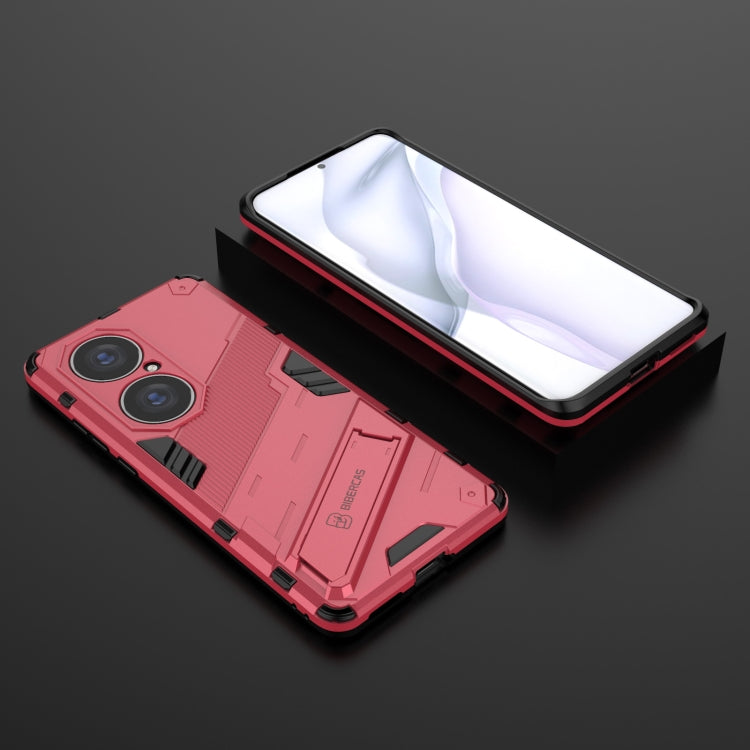 For Huawei P50 Pro Punk Armor 2 in 1 PC + TPU Shockproof Case with Invisible Holder