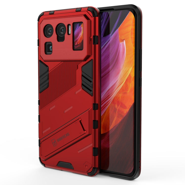 For Xiaomi Mi 11 Ultra Punk Armor 2 in 1 PC + TPU Shockproof Case with Invisible Holder