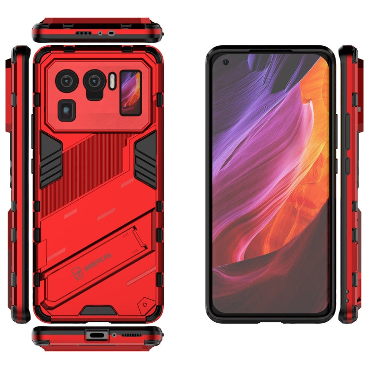 For Xiaomi Mi 11 Ultra Punk Armor 2 in 1 PC + TPU Shockproof Case with Invisible Holder