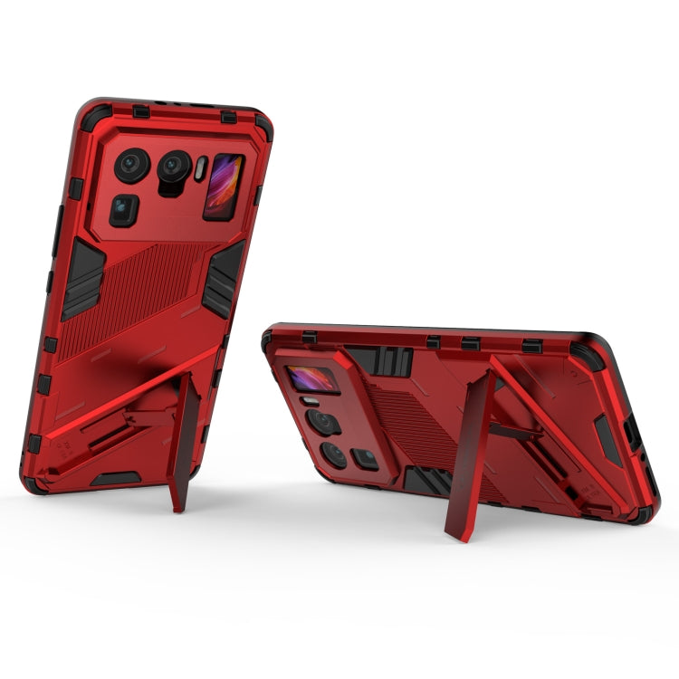 For Xiaomi Mi 11 Ultra Punk Armor 2 in 1 PC + TPU Shockproof Case with Invisible Holder