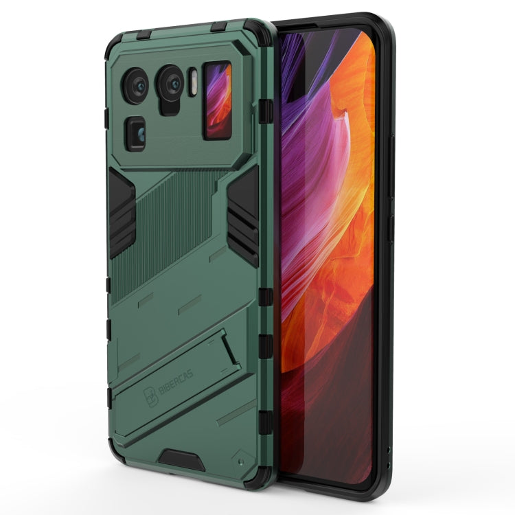 For Xiaomi Mi 11 Ultra Punk Armor 2 in 1 PC + TPU Shockproof Case with Invisible Holder