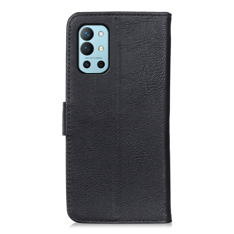 For OnePlus 9R KHAZNEH Cowhide Texture Horizontal Flip Leather Case with Holder & Card Slots & Wallet