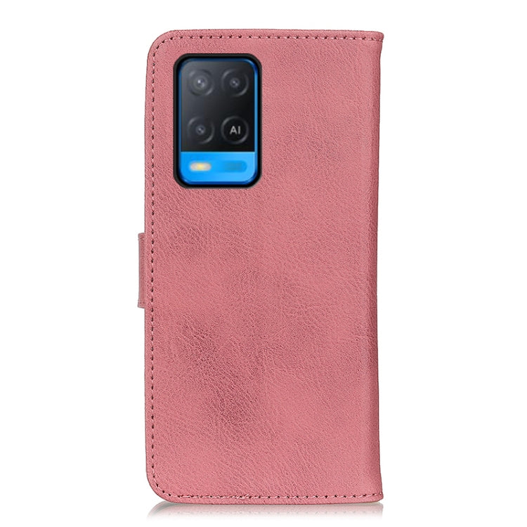 For OPPO A54 4G KHAZNEH Cowhide Texture Horizontal Flip Leather Case with Holder & Card Slots & Wallet