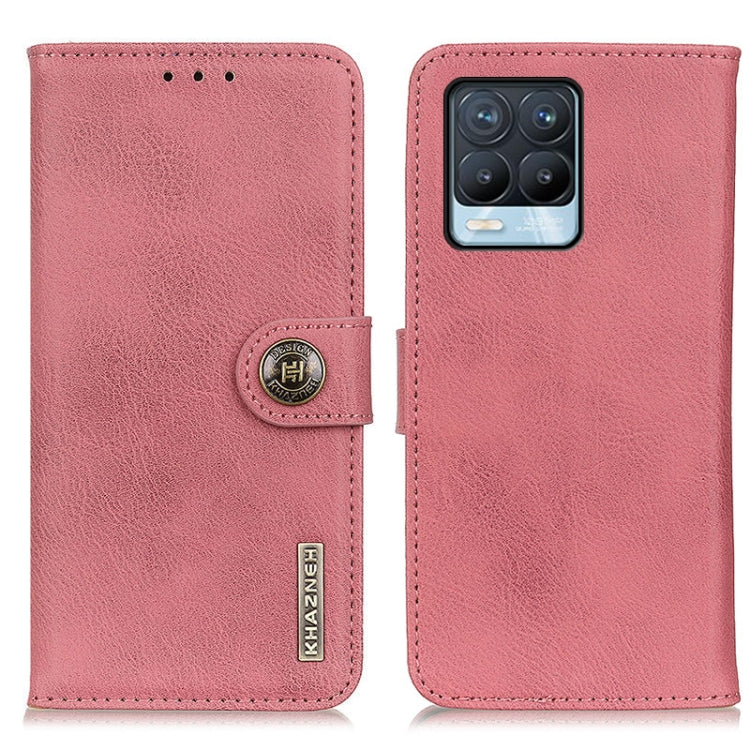 For OPPO Realme 8 / 8 Pro KHAZNEH Cowhide Texture Horizontal Flip Leather Case with Holder & Card Slots & Wallet