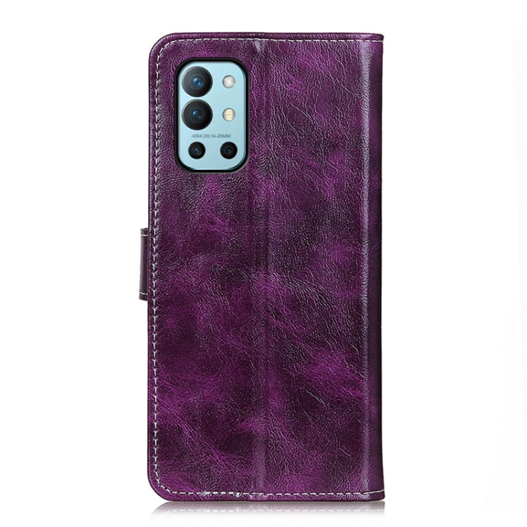 For OnePlus 9R Retro Crazy Horse Texture Horizontal Flip Leather Case with Holder & Card Slots & Photo Frame & Wallet