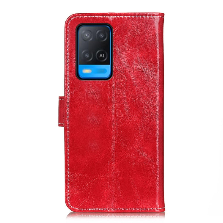 For OPPO A54 4G Retro Crazy Horse Texture Horizontal Flip Leather Case with Holder & Card Slots & Photo Frame & Wallet