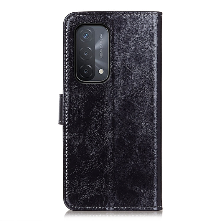 For OPPO A93 / A54 / A74 5G Retro Crazy Horse Texture Horizontal Flip Leather Case with Holder & Card Slots & Photo Frame & Wallet