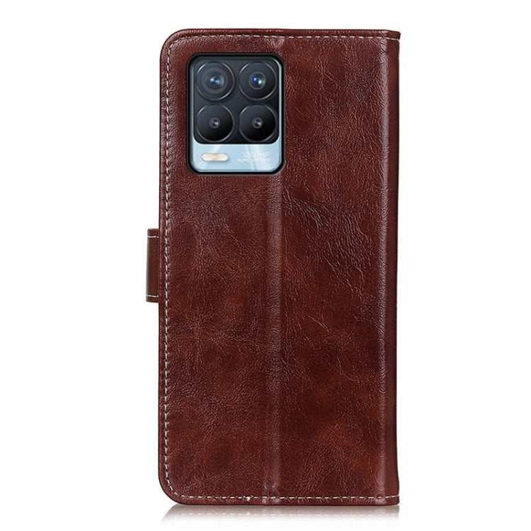 For OPPO Realme 8 / 8 Pro Retro Crazy Horse Texture Horizontal Flip Leather Case with Holder & Card Slots & Photo Frame & Wallet