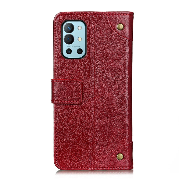 For OnePlus 9R Copper Buckle Nappa Texture Horizontal Flip Leather Case with Holder & Card Slots & Wallet