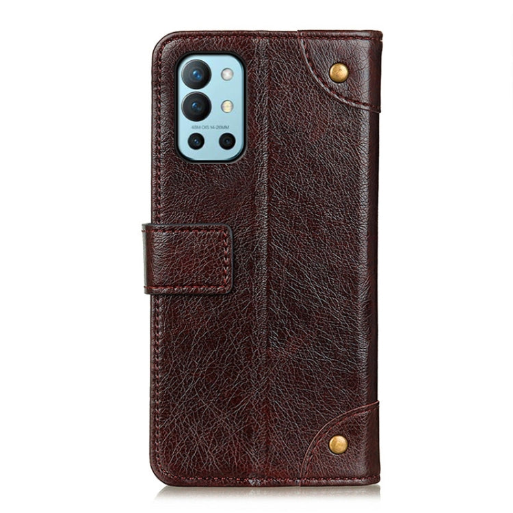 For OnePlus 9R Copper Buckle Nappa Texture Horizontal Flip Leather Case with Holder & Card Slots & Wallet