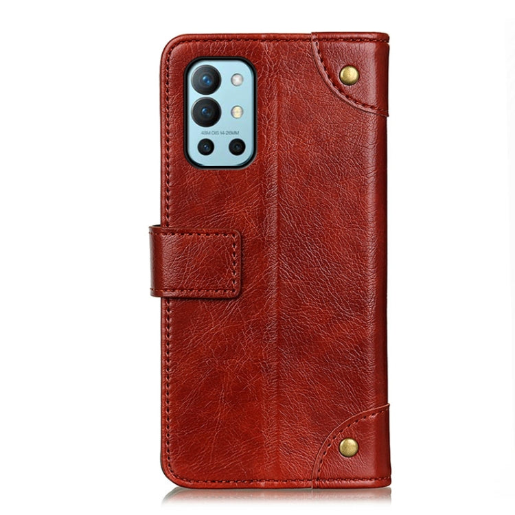 For OnePlus 9R Copper Buckle Nappa Texture Horizontal Flip Leather Case with Holder & Card Slots & Wallet