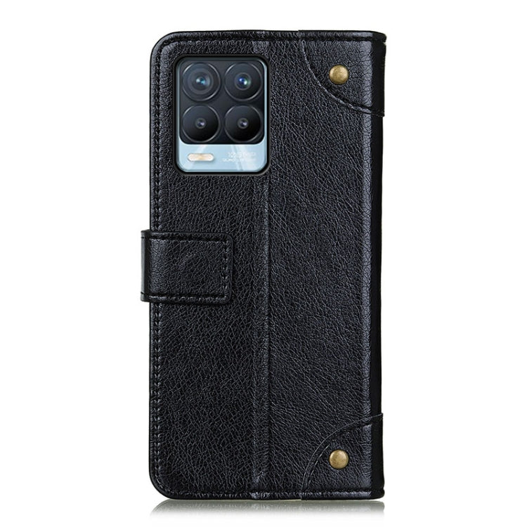 For OPPO Realme 8 / Realme 8 Pro Copper Buckle Nappa Texture Horizontal Flip Leather Case with Holder & Card Slots & Wallet