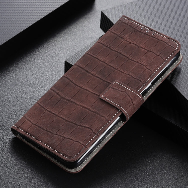 For OnePlus 9R Crocodile Texture Horizontal Flip Leather Case with Holder & Card Slots & Wallet