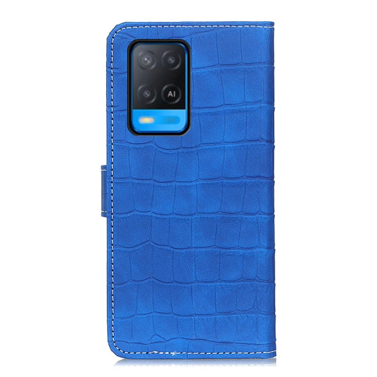 For OPPO A54 4G Crocodile Texture Horizontal Flip Leather Case with Holder & Card Slots & Wallet