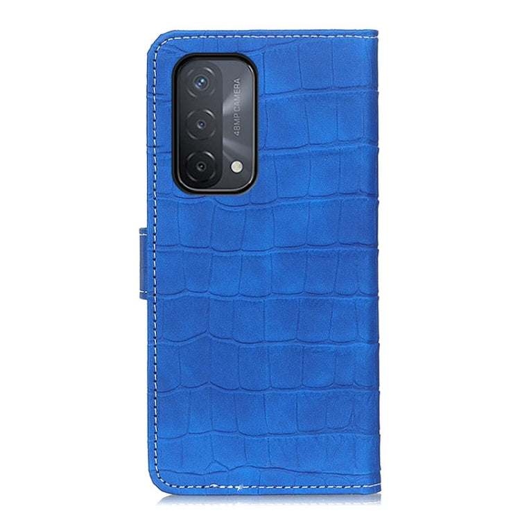 For OPPO A93 5G / A54 5G / A74 5G Crocodile Texture Horizontal Flip Leather Case with Holder & Card Slots & Wallet